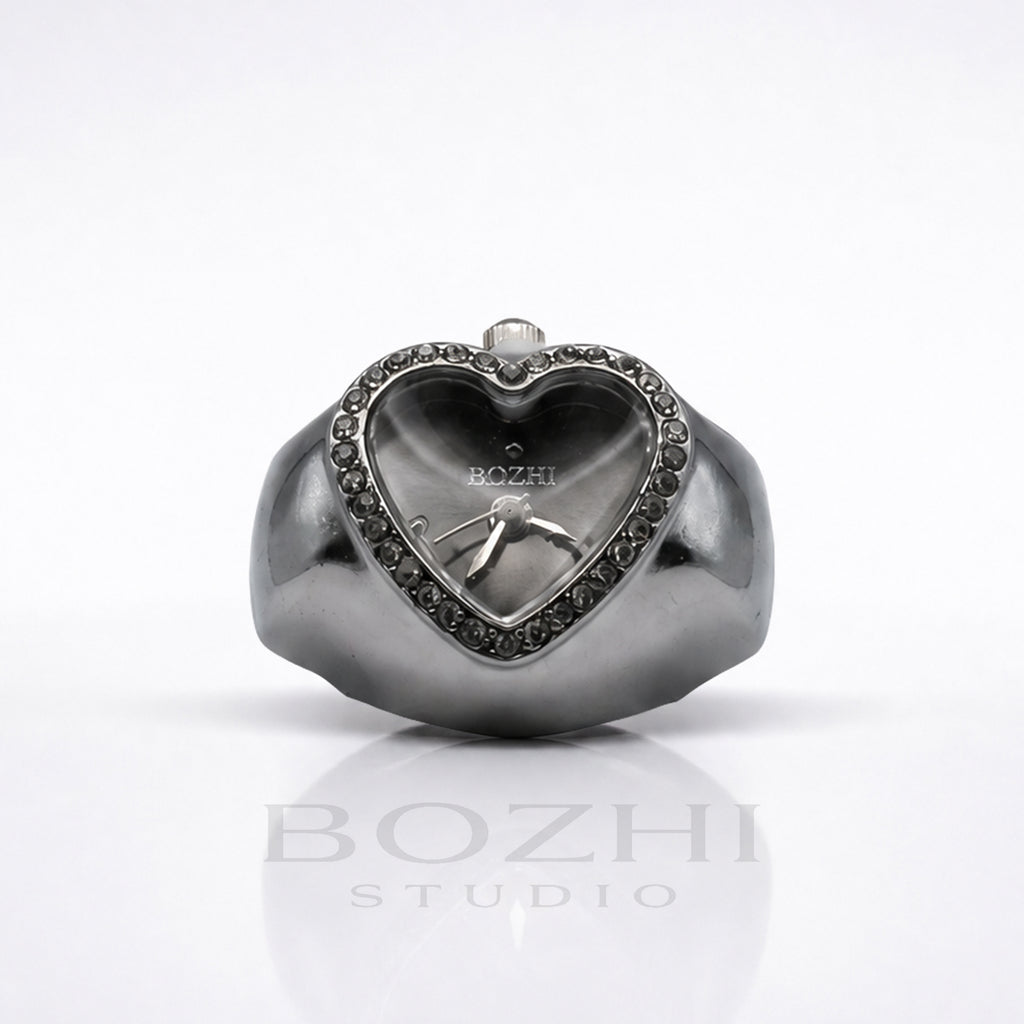 BOZHI Luna – Minimalistisk Watch Ring i Rostfritt Stål