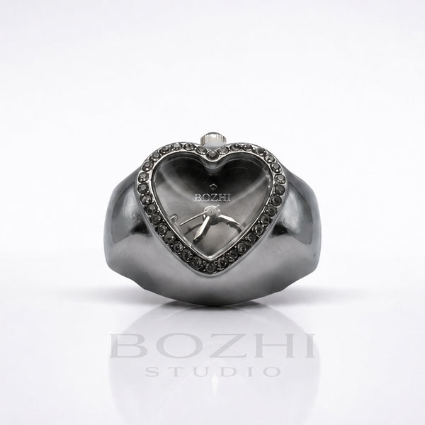 BOZHI Luna – Minimalistisk Watch Ring i Rostfritt Stål