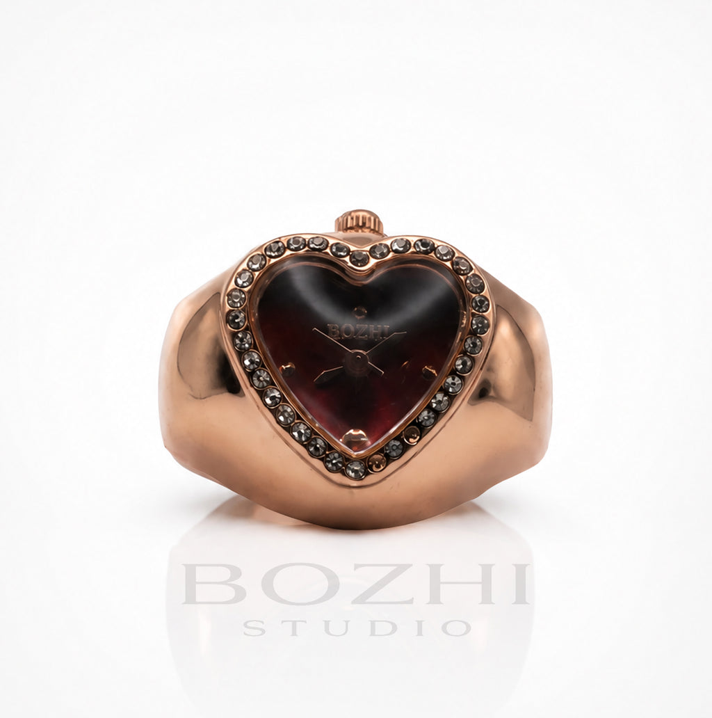 BOZHI Luna – Minimalistisk Watch Ring i Rostfritt Stål