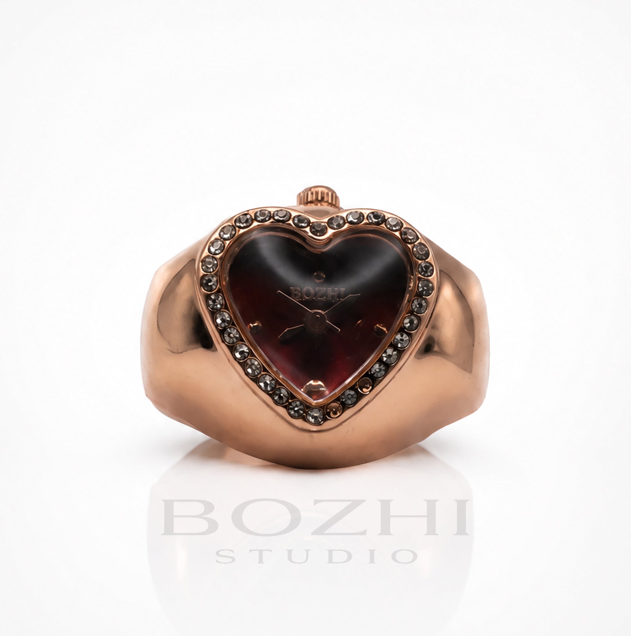BOZHI Luna – Minimalistisk Watch Ring i Rostfritt Stål