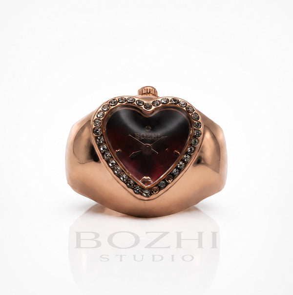 BOZHI Luna – Minimalistisk Watch Ring i Rostfritt Stål