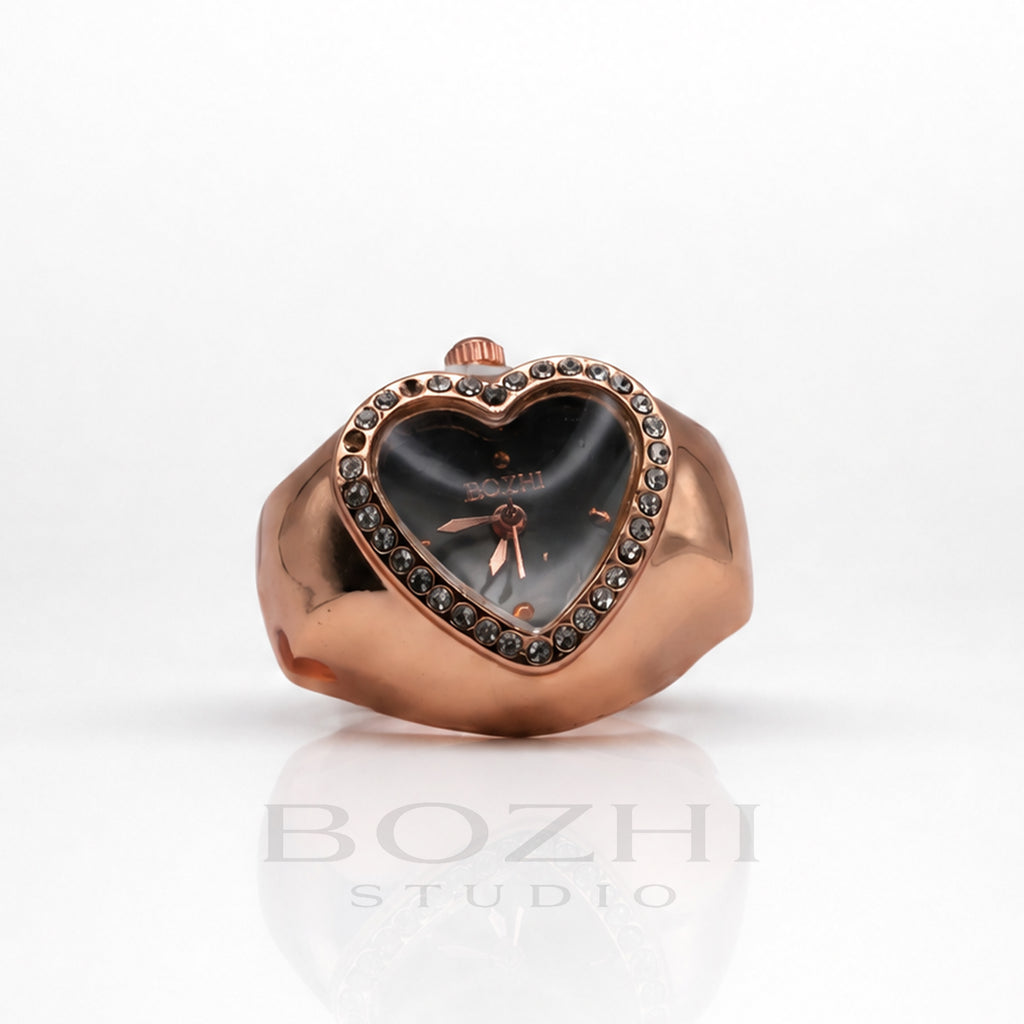 BOZHI Luna – Minimalistisk Watch Ring i Rostfritt Stål