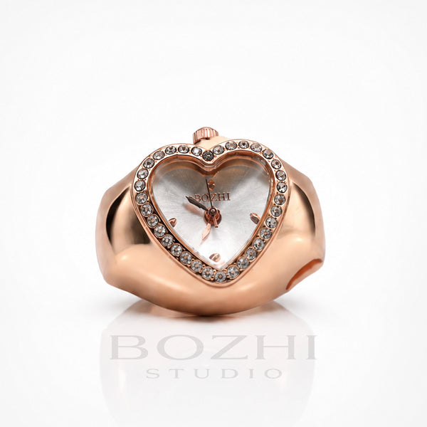 BOZHI Luna – Minimalistisk Watch Ring i Rostfritt Stål