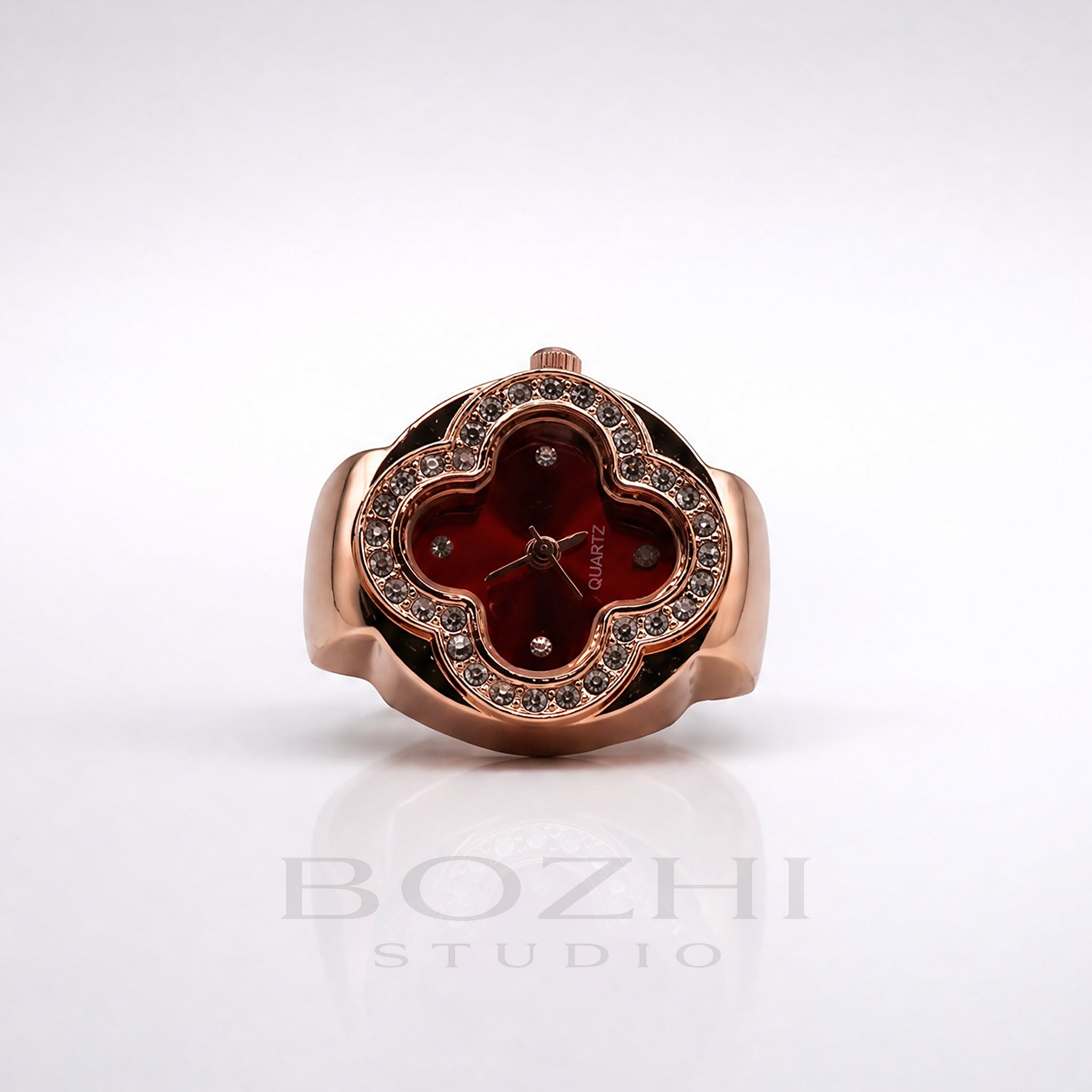 BOZHI Klöver – Minimalistisk Watch Ring i Rostfritt Stål