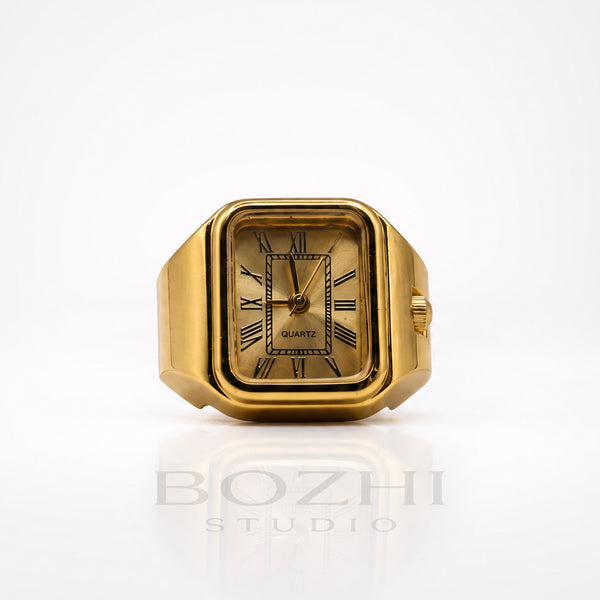BOZHI Aurora – Minimalistisk Watch Ring i Rostfritt Stål