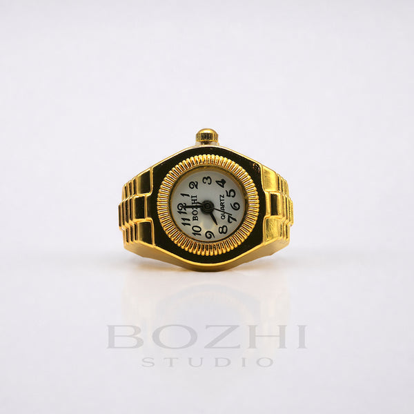 BOZHI Polar – Minimalistisk Watch Ring i Rostfritt Stål