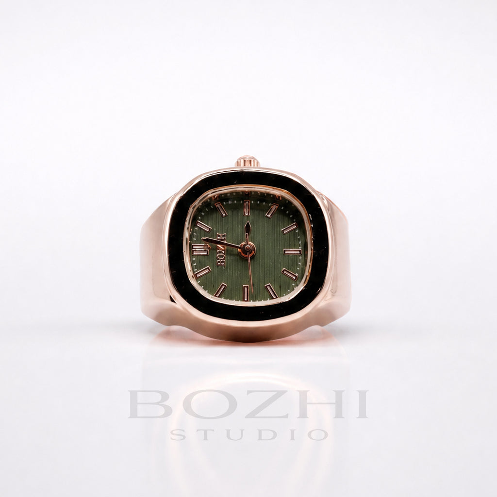 BOZHI Fjord – Minimalistisk Watch Ring i Rostfritt Stål