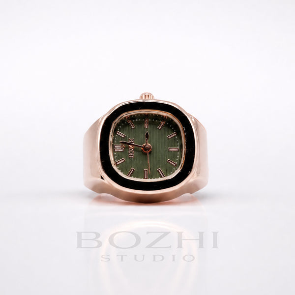 BOZHI Fjord – Minimalistisk Watch Ring i Rostfritt Stål