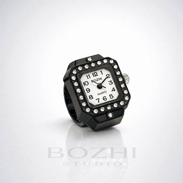 BOZHI Vinter – Minimalistisk Watch Ring i Rostfritt Stål