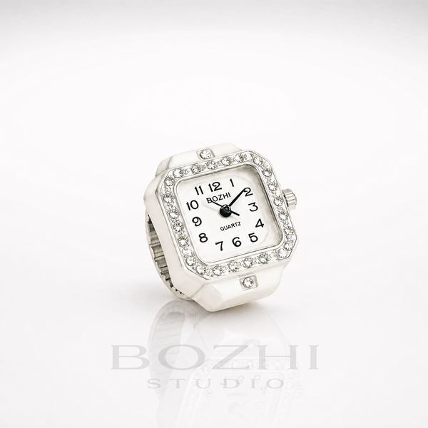 BOZHI Vinter – Minimalistisk Watch Ring i Rostfritt Stål