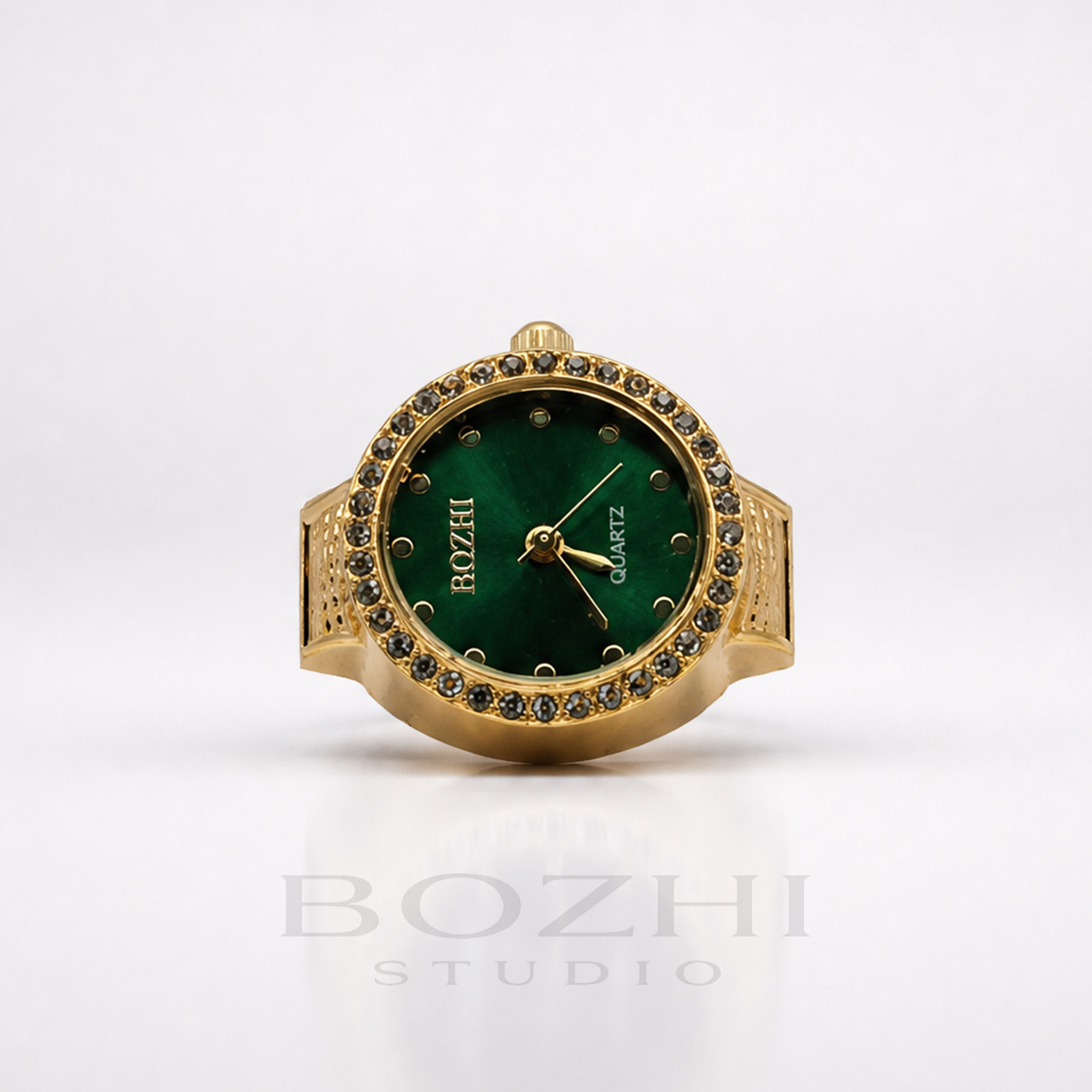 BOZHI Gryning – Minimalistisk Watch Ring i Rostfritt Stål