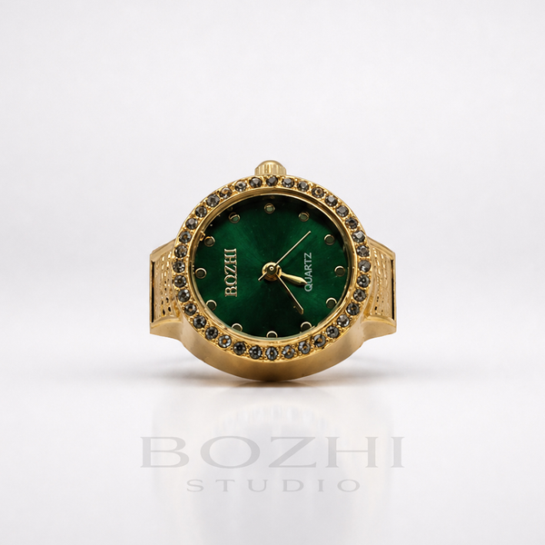 BOZHI Gryning – Minimalistisk Watch Ring i Rostfritt Stål