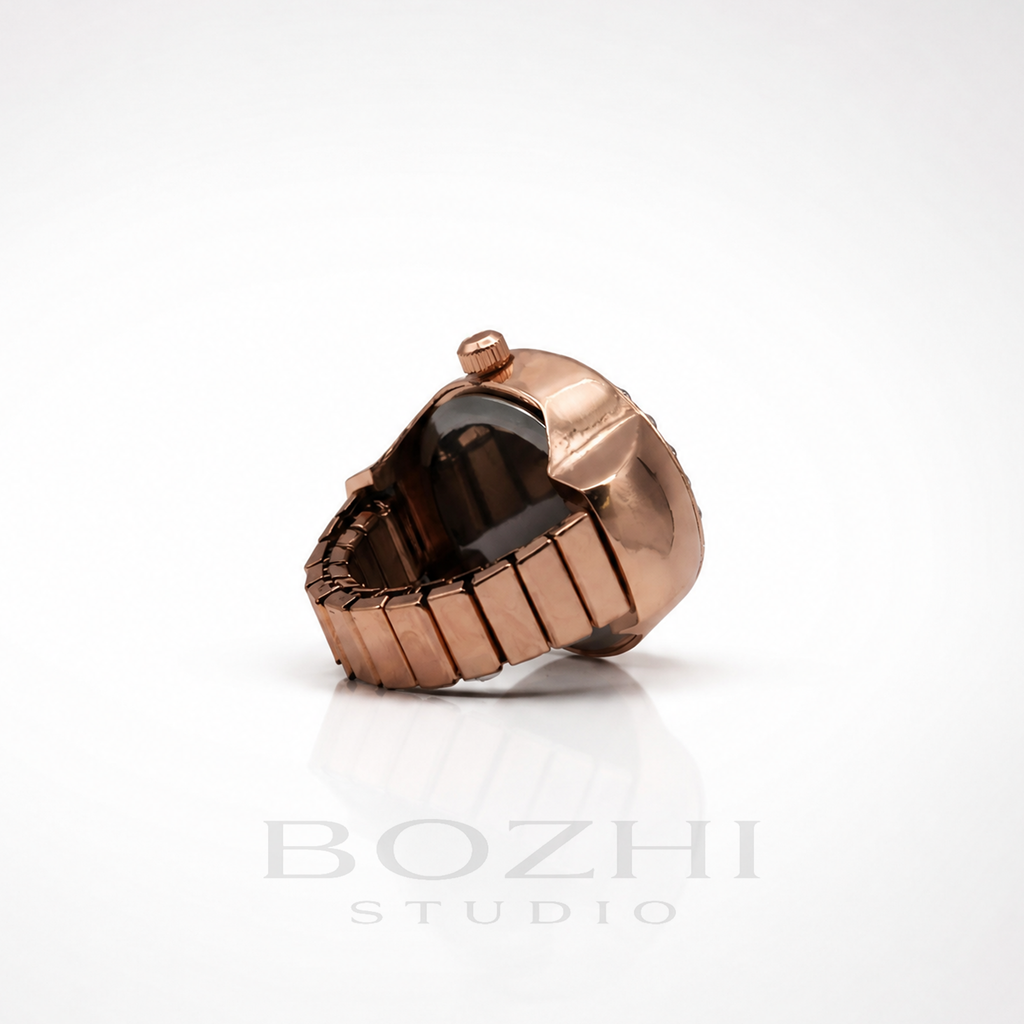 BOZHI Gryning – Minimalistisk Watch Ring i Rostfritt Stål